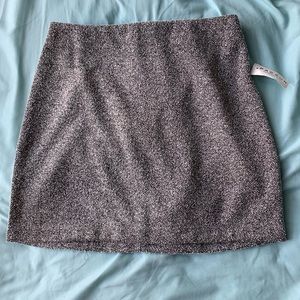 Kendall and Kylie Tweed charcoal mini skirt size s